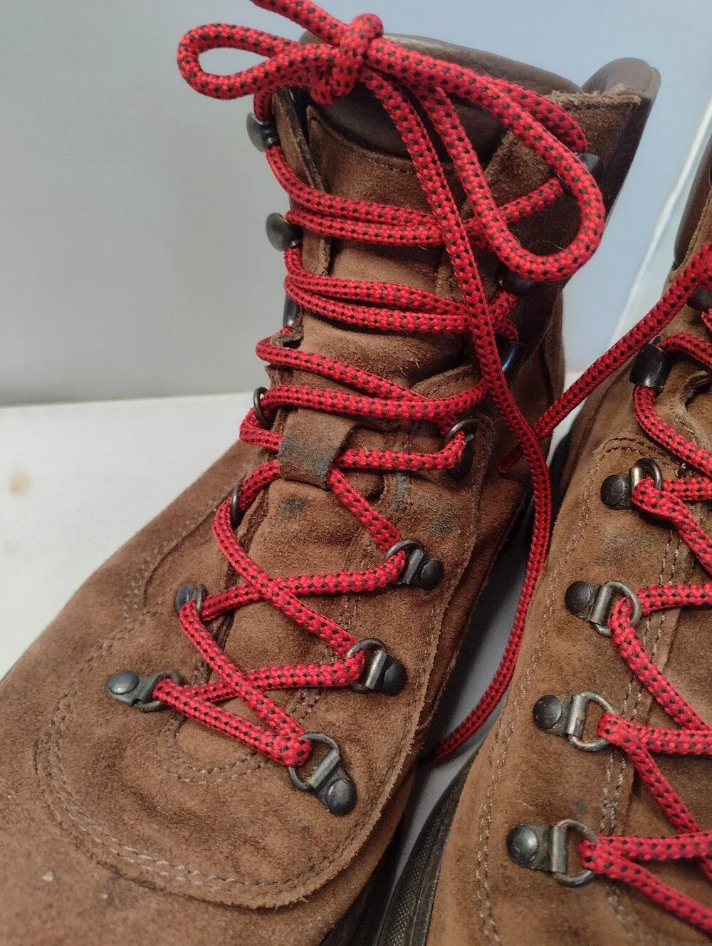 Ralph Lauren Polo Mens Italian Alpi Hiking Leather Boots 11  Made in Italy